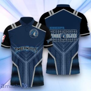 Minnesota Timberwolves National Basketball Association 2024 3D Polo Shirt Basketball Pattern Product Photo 1