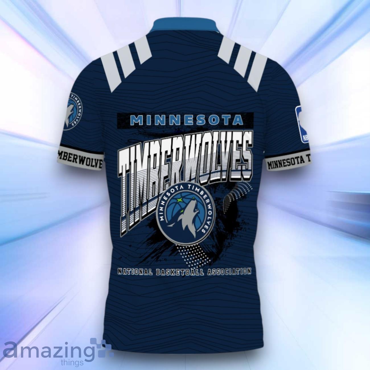 Minnesota Timberwolves Style NBA Playoffs 3D Design Basketball 2024 Polo Shirt image Minnesota Timberwolves Style NBA Playoffs 3D Design Basketball 2024 Polo Shirt Product Photo 3
