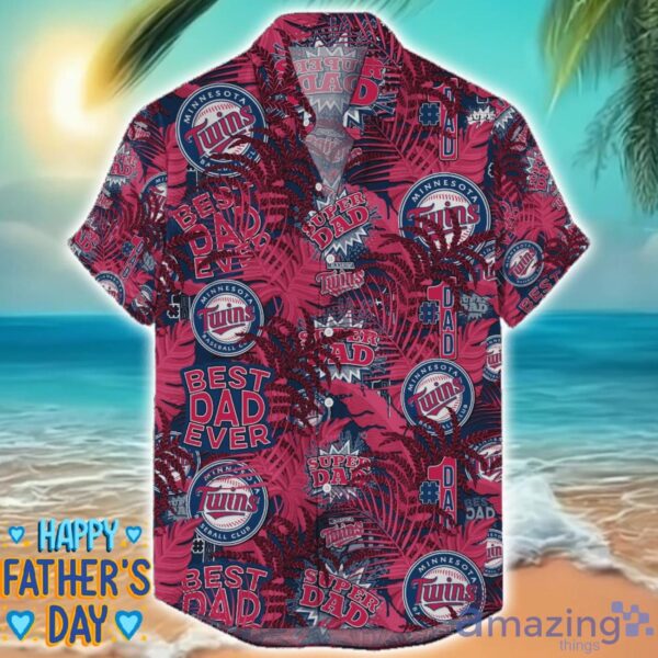 Minnesota Twins 3D Hawaiian Shirt Best Dad Ever Father’s Day Gift MLB Fans Special Gift Product Photo 1