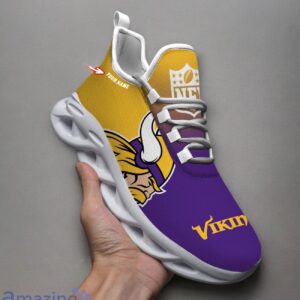 Minnesota Vikings Custom Name Max Soul Shoes Trending Sneakers For Fans Product Photo 1