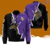 Minnesota Vikings Graphic Bomber Jacket Hot Style 3D Printing