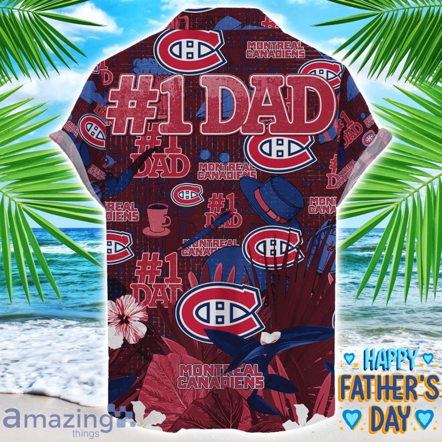 Montreal Canadiens Coffee Hat and Logo Pattern Hawaiian Shirt Father’s Day Gift NHL Team image Montreal Canadiens Coffee Hat and Logo Pattern Hawaiian Shirt Father’s Day Gift NHL Team Product Photo 2