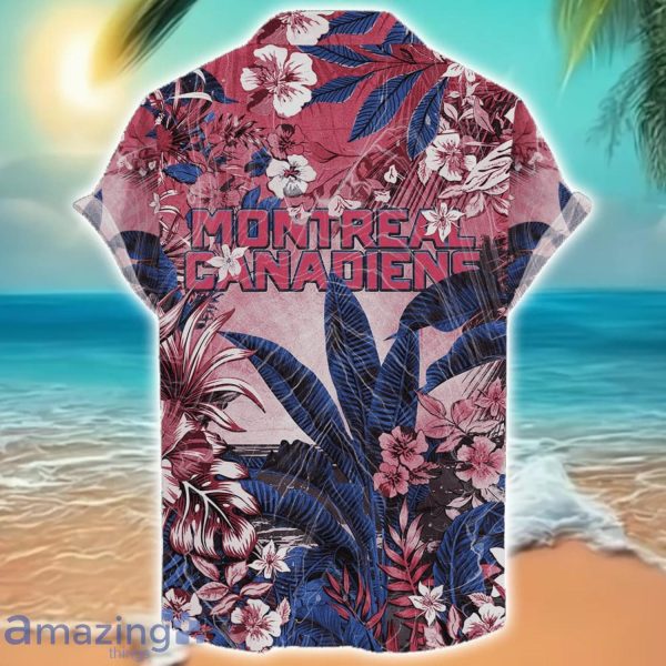 Montreal Canadiens Tropical Skull Halloween 3D Hawaiian Shirt For Men Women NHL Fans Product Photo 2