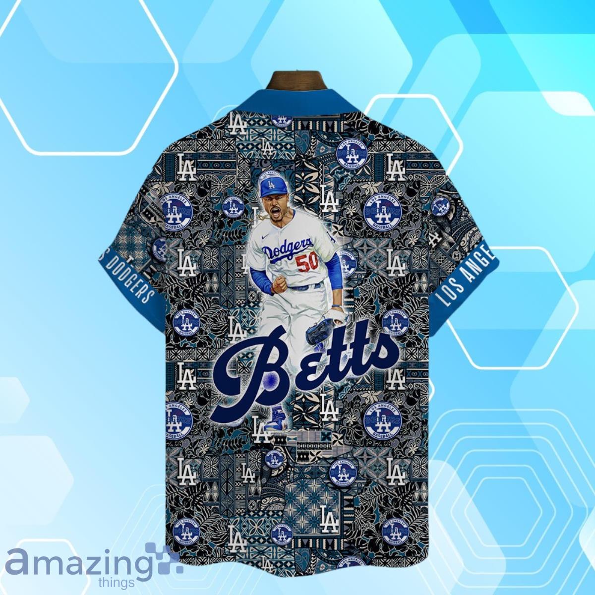 Mookie Betts Los Angeles Dodgers MLB Summer Hawaiian Shirt And Short image Mookie Betts Los Angeles Dodgers MLB Summer Hawaiian Shirt And Short Product Photo 4