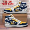 Nashville Predators NHL Team Logo Printed Mascot Design Air Jordan Hightop Shoes Custom Name For Fans