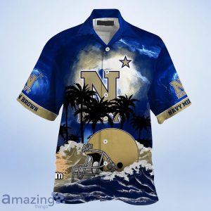 Navy Midshipmen NCAA Best Hawaiian Shirt For Men Women Custom Name Product Photo 2