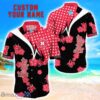 Nebraska Cornhuskers Star Tropical Flower 3D Printed Hawaiian Shirt Personalized Name