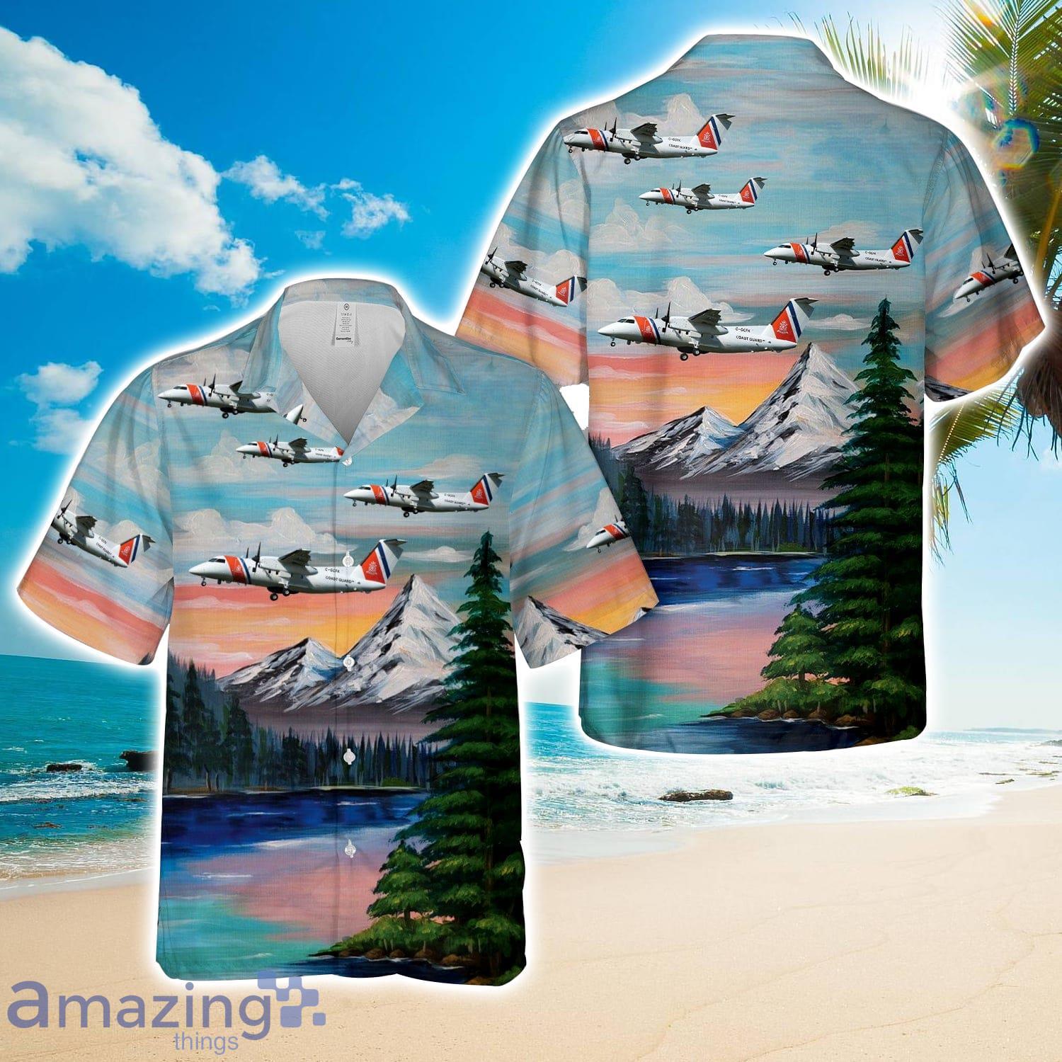 Netherlands Coastguard De Havilland Canada Dash 8-102 Hawaiian Shirt Men Women Men Women Beach Shirt Product Photo 1