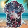 New England Patriots Tropical Skull Halloween 3D Hawaiian Shirt For Men Women NFL Fans