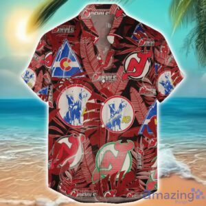New Jersey Devils 3D Hawaiian Shirt Retro Logo Revolution NHL New Design Summer Gift For Men Women Product Photo 1