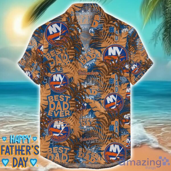 New York Islanders 3D Hawaiian Shirt Best Dad Ever Father’s Day Gift NHL Fans Special Gift Product Photo 1