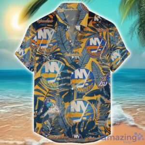 New York Islanders 3D Hawaiian Shirt Retro Logo Revolution NHL New Design Summer Gift For Men Women Product Photo 1