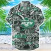 New York Jets Flower and Skull Hawaiian Shirt NFL Team Halloween Shirt