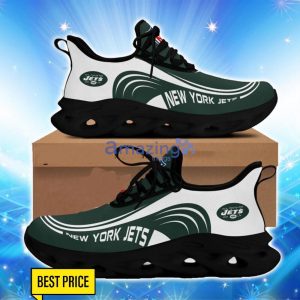 New York Jets Max Soul Sneakers Logo Shoes For Fans Product Photo 2