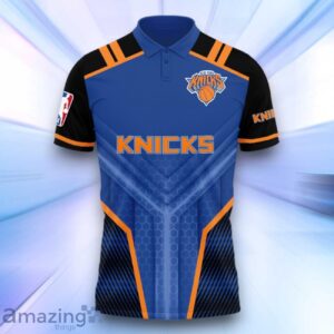 New York Knicks National Basketball Association 2024 3D Polo Shirt Basketball Pattern image New York Knicks National Basketball Association 2024 3D Polo Shirt Basketball Pattern Product Photo 2