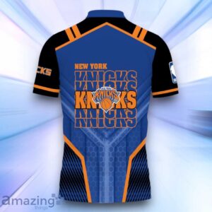 New York Knicks National Basketball Association 2024 3D Polo Shirt Basketball Pattern image New York Knicks National Basketball Association 2024 3D Polo Shirt Basketball Pattern Product Photo 3