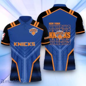New York Knicks National Basketball Association 2024 3D Polo Shirt Basketball Pattern Product Photo 1