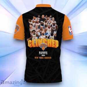 New York Knicks National Basketball Association Playoffs 3D Polo Shirt Basketball Pattern Product Photo 3