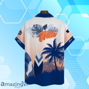 New York Mets MLB Summer Tropical Coconut Hawaiian Shirt And Short image New York Mets MLB Summer Tropical Coconut Hawaiian Shirt And Short Product Photo 4