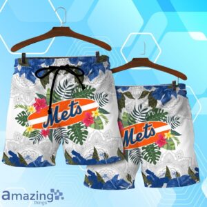 New York Mets MLB Summer Tropical Hawaiian Shirt And Short Product Photo 4
