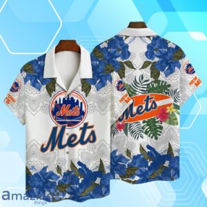 New York Mets MLB Summer Tropical Hawaiian Shirt And Short Product Photo 1