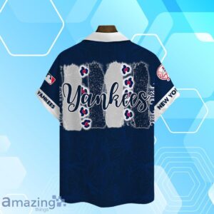 New York Yankees MLB Brocade Motifs Summer Hawaiian Shirt And Short Product Photo 3