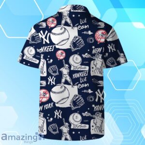 New York Yankees MLB Logo Legend Team Hawaiian Shirt And Short image New York Yankees MLB Logo Legend Team Hawaiian Shirt And Short Product Photo 4