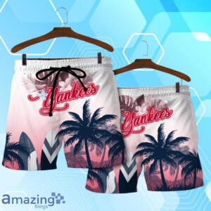 New York Yankees MLB Summer Tropical Coconut Hawaiian Shirt And Short Product Photo 1