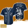 New York Yankees Personalized Button Baseball Jersey Shirt Unisex Brush Pattern