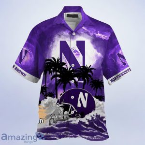 Northwestern Wildcats NCAA Best Hawaiian Shirt For Men Women Custom Name image Northwestern Wildcats NCAA Best Hawaiian Shirt For Men Women Custom Name Product Photo 2