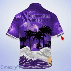 Northwestern Wildcats NCAA Best Hawaiian Shirt For Men Women Custom Name image Northwestern Wildcats NCAA Best Hawaiian Shirt For Men Women Custom Name Product Photo 3