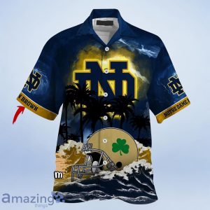 Notre Dame Fighting Irish NCAA Best Hawaiian Shirt For Men Women Custom Name Product Photo 2