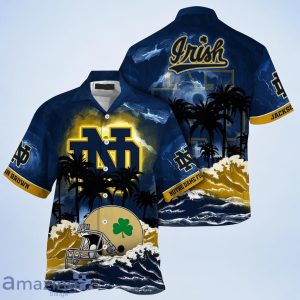Notre Dame Fighting Irish NCAA Best Hawaiian Shirt For Men Women Custom Name Product Photo 1