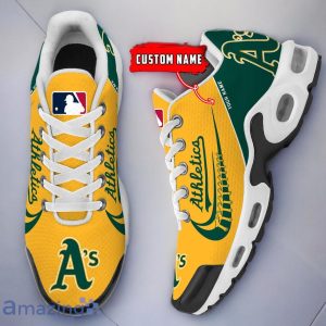 Oakland Athletics MLB Air Cushion Sport Shoes Custom Name For Fans Trending Gift Shoes Product Photo 2