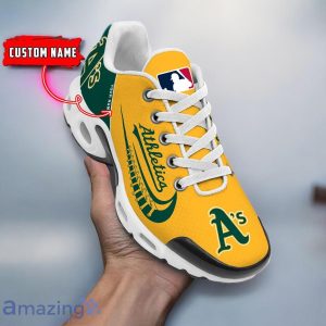 Oakland Athletics MLB Air Cushion Sport Shoes Custom Name For Fans Trending Gift Shoes Product Photo 1