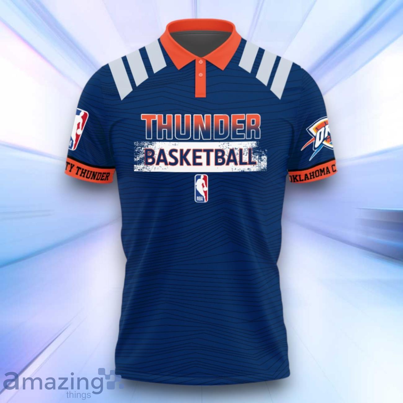 Oklahoma City Thunder Style NBA Playoffs Basketball 2024 Polo Shirt image Oklahoma City Thunder Style NBA Playoffs Basketball 2024 Polo Shirt Product Photo 2