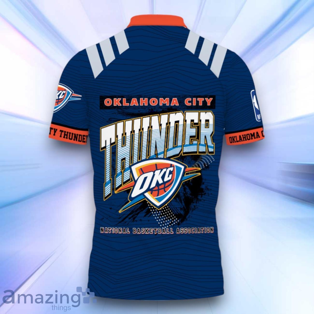 Oklahoma City Thunder Style NBA Playoffs Basketball 2024 Polo Shirt image Oklahoma City Thunder Style NBA Playoffs Basketball 2024 Polo Shirt Product Photo 3