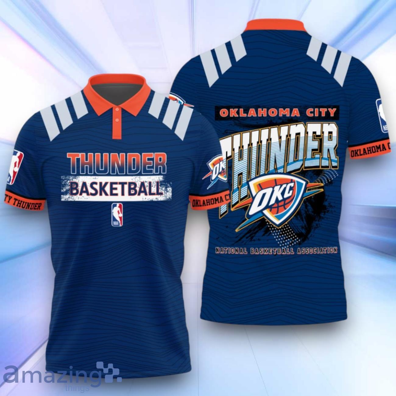 Oklahoma City Thunder Style NBA Playoffs Basketball 2024 Polo Shirt image Oklahoma City Thunder Style NBA Playoffs Basketball 2024 Polo Shirt Product Photo 1