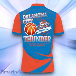 Oklahoma City Thunder Style NBA Playoffs New Design Basketball 2024 Polo Shirt For Fans Product Photo 3