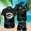 Packers Green Bay Hawaiian Outfit Button Short Sleeve Shirts Quick Dry Shorts