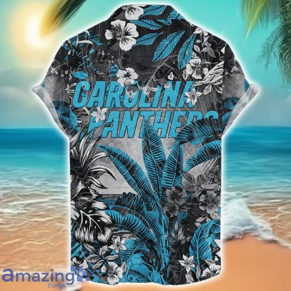 Carolina Panthers Tropical Skull Halloween 3D Hawaiian Shirt For Men Women NFL Fans Product Photo 2