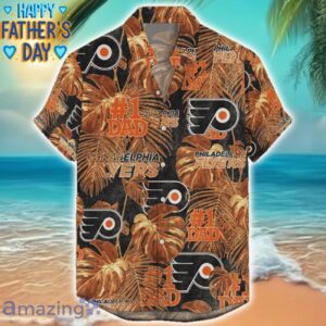 Philadelphia Flyers Dad Hawaiian Father’s Day Gift For Dad Grandpa NHL Sports Beach Shirt Product Photo 1