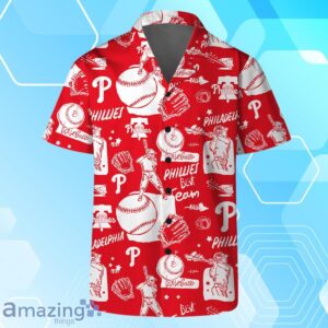 Philadelphia Phillies MLB Logo Legend Team Hawaiian Shirt And Short Product Photo 3