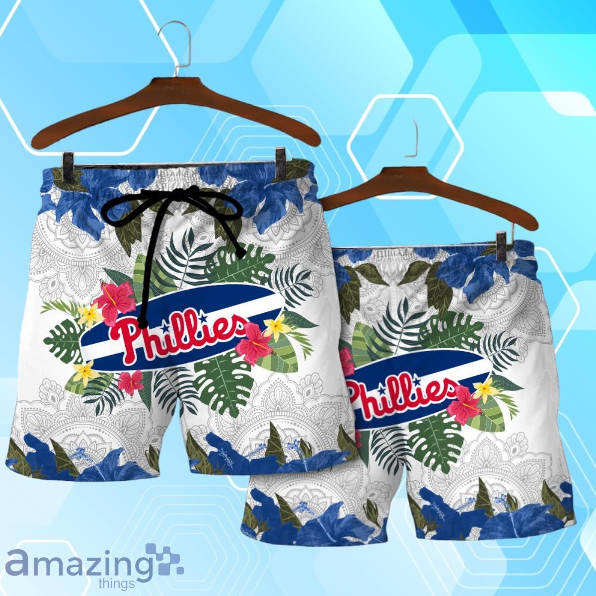 Philadelphia Phillies MLB Summer Tropical Hawaiian Shirt And Short image Philadelphia Phillies MLB Summer Tropical Hawaiian Shirt And Short Product Photo 4