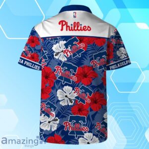 Philadelphia Phillies MLB Team Logo Hawaiian Shirt And Short Vintage Pattern image Philadelphia Phillies MLB Team Logo Hawaiian Shirt And Short Vintage Pattern Product Photo 3