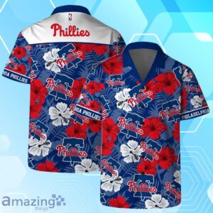 Philadelphia Phillies MLB Team Logo Hawaiian Shirt And Short Vintage Pattern Product Photo 1