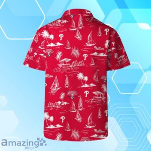 Philadelphia Phillies Team Logo Beach Vibes Pattern Hawaiian Shirt And Short image Philadelphia Phillies Team Logo Beach Vibes Pattern Hawaiian Shirt And Short Product Photo 3