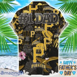 Pittsburgh Pirates Coffee Hat and Logo Pattern Hawaiian Shirt Father’s Day Gift MLB Team Product Photo 2