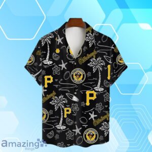 Pittsburgh Pirates MLB Team Logo Beachscape Design Hawaiian Shirt And Short Product Photo 2
