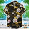 Pittsburgh Steelers Coffee Hat and Logo Pattern Hawaiian Shirt Father’s Day Gift NFL Team